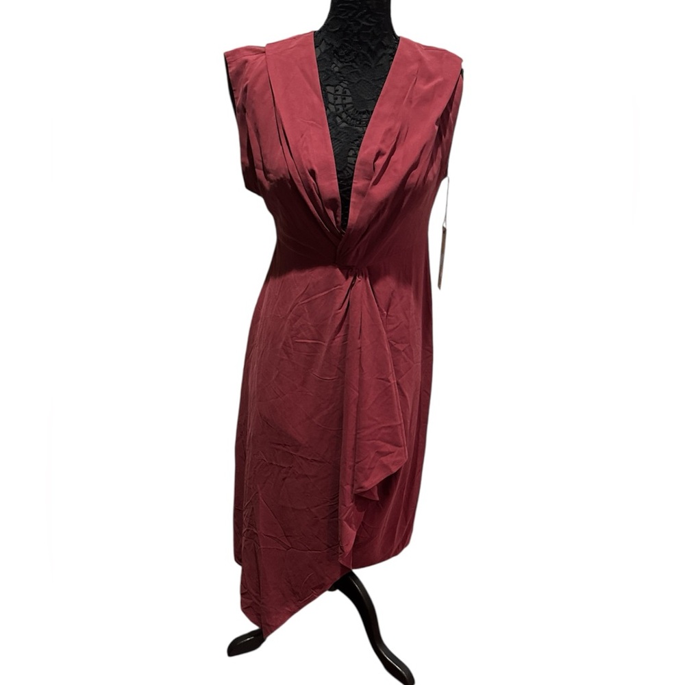 Goa silk Elegant arum raisin Sleeveless Dress size Small